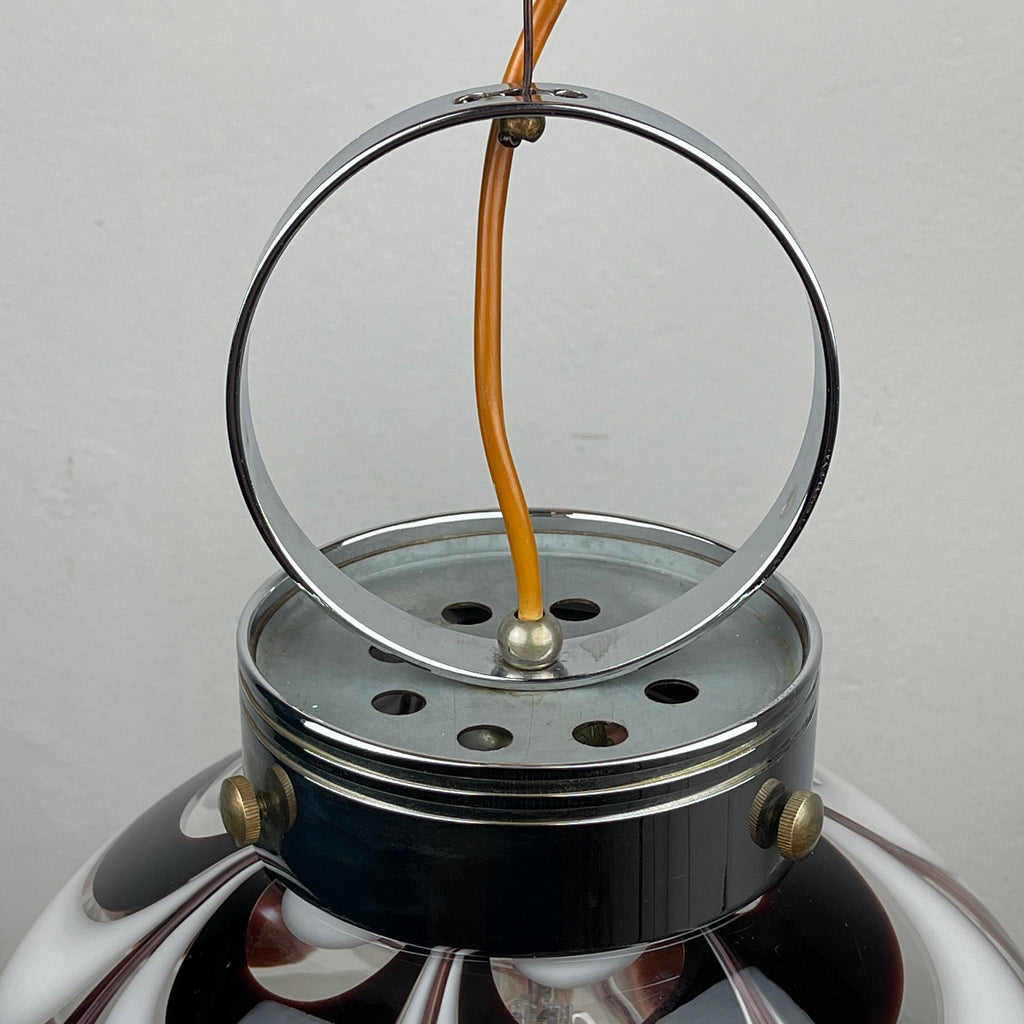 Original murano pendant lamp Fazzoletto by AV Mazzega Italy 1970s