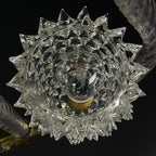 Vintage Murano Lyre Chandelier by Barovier & Toso: Italian Art Deco Lighting