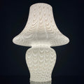 Large Classic white murano table lamp Mushroom Italy 1970s Italian Modern Retro home decor