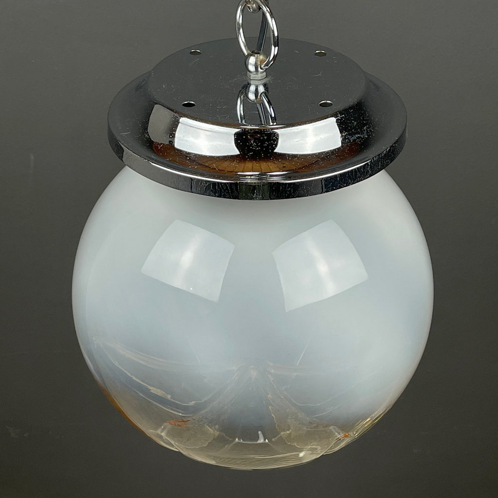 Large murano glass pendant lamp by Mazzega Italy 1960s Mid-century lighting