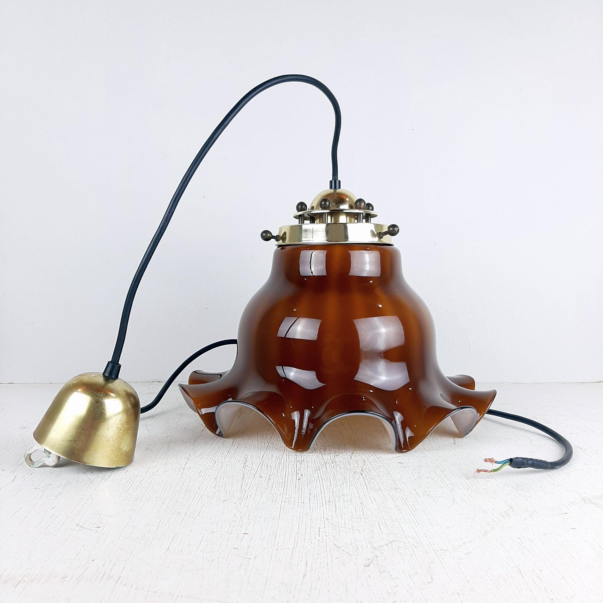 Vintage Pendant Lamp Petticoat by Peill & Putzler, Germany, 1970s