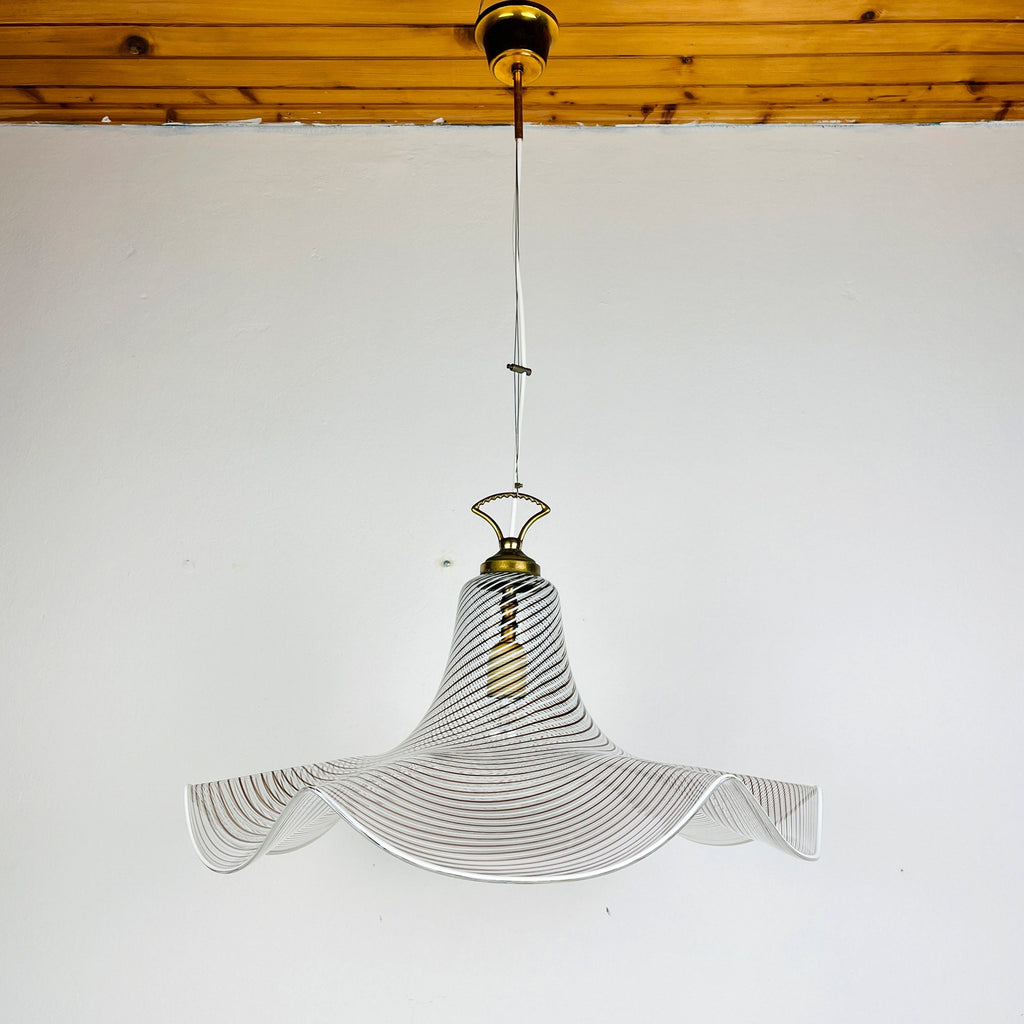 Murano glass pendant lamp Italy '70s Mid-century modern lighting