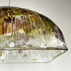 Vintage La Murrina Murano Glass Pendant Lamp: Italian MCM Lighting