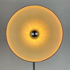 Mid-century red desk lamp Italy 1960s Vintage gooseneck lamp