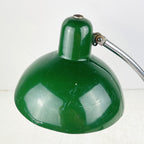 Mid-Century Green Metal Desk Lamp: A.R. TORINO Italy 1950s