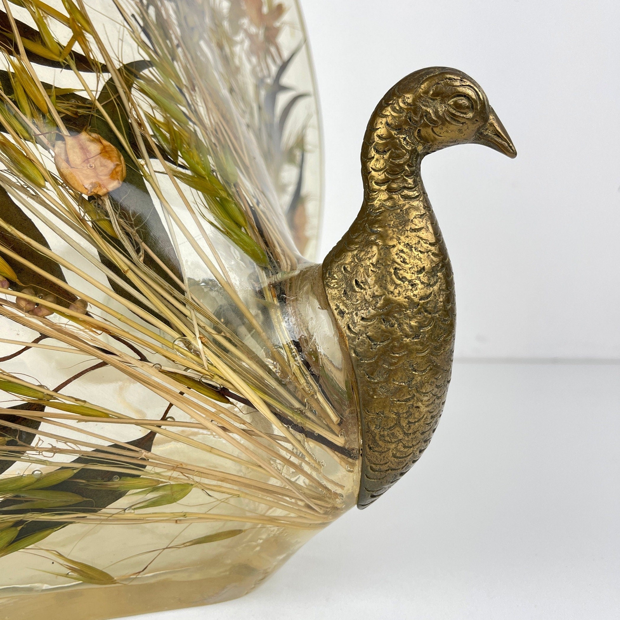 Vintage table lamp Peacock by Riccardo Marzi RM Made in Italy - Firenze, 1980s