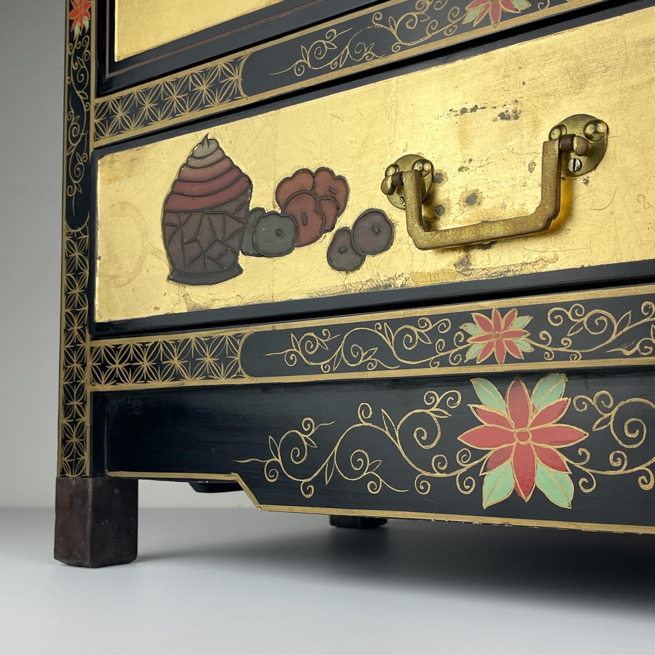 Mid-Century Italian Cabinet, Style Chinoiserie, 1950s
