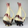 Mid-Century Bay Keramik Vases: West German Ceramic Set of 2