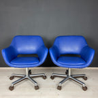 Mid-century office desk chairs Stol Kamnik Yugoslavia 1980s Set of 2