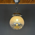 Large murano glass pendant lamp by Mazzega Italy 1960s Mid-century lighting