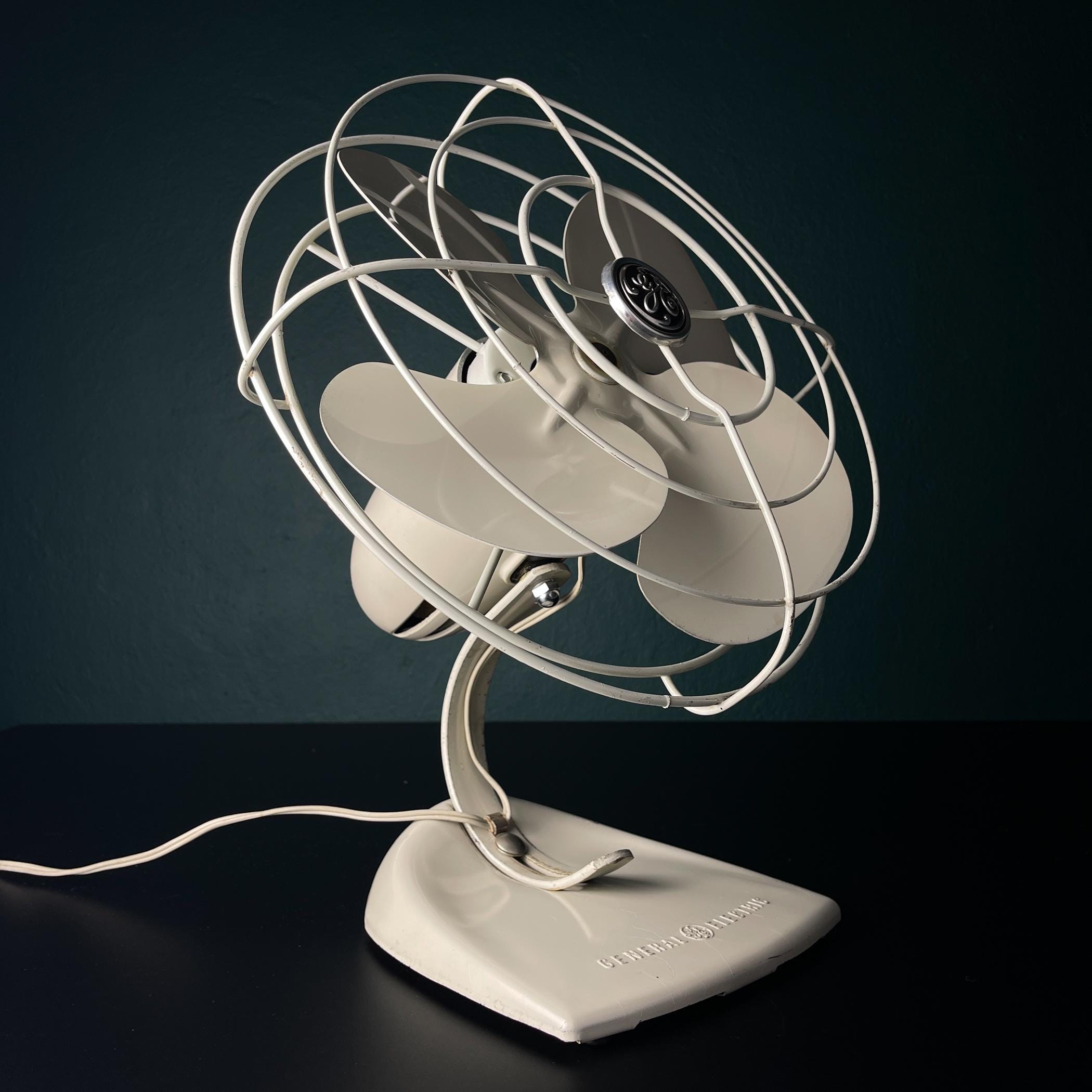 Vintage Fan by General Electric, USA 1950s, Mid-century Modern