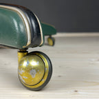 Mid-century swivel green office chair by Umberto Mascagni Italy 1950s Modernist Italian Loft Office