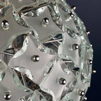 Vintage chandelier Sputnik by Fontana Arte, Italy 1960s, mid-century Italian modern
