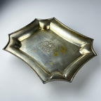 Antique silver plated tray by Queen Victoria Sheffield, England, 1900s