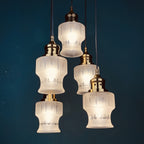 Mid-century cascade glass chandelier Italy 1970s Space Age Sputnik Vintage Pendant Light