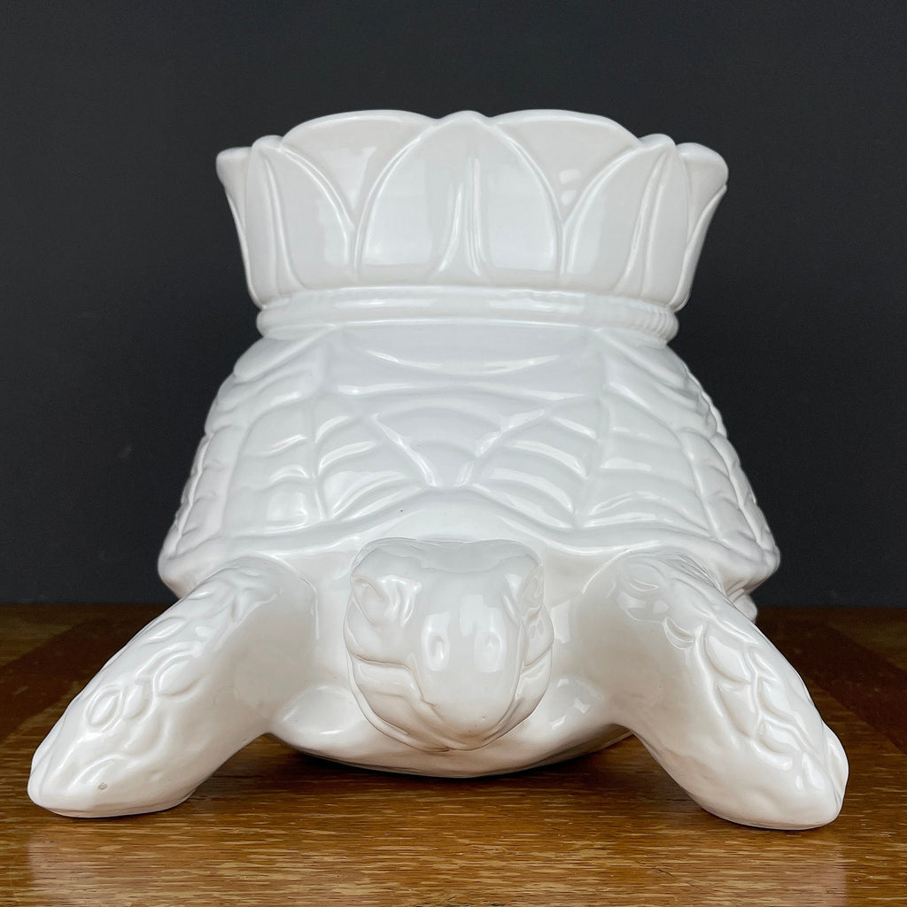 Large Ceramic Vase Turtle by Bellini Italy 1970s Vintage Art Piece