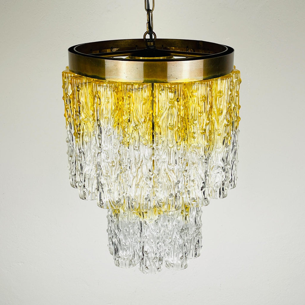 Murano glass chandelier Tronchi by Toni Zuccheri for Venini Italy 1960s