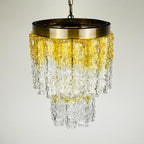 Murano glass chandelier Tronchi by Toni Zuccheri for Venini Italy 1960s