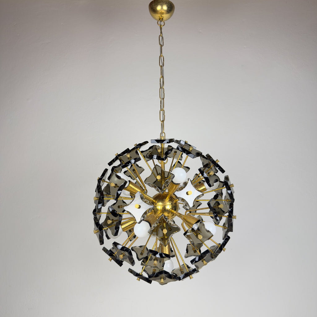 Mid-century Sputnik chandelier by Fontana Arte, Italy 1970s