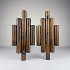 Vintage wooden hangers, Italy, 1970s, Set of 2