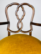 Vintage dining chair with arms, Italy 1950s