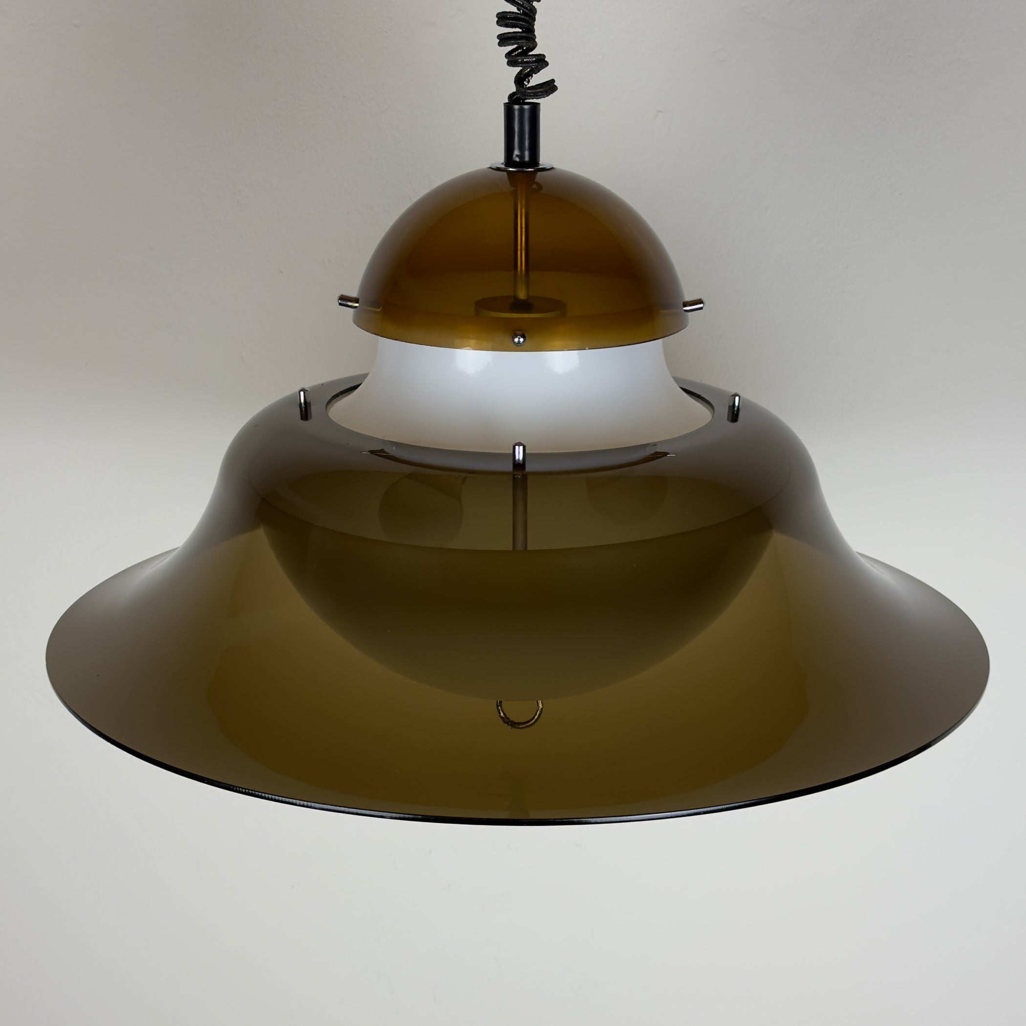Vintage pendant lamp by Sijaj Hrastnik, style KD14 Sergio Asti for Kartell, Yugoslavia 1960s