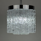 Vintage murano glass chandelier Tronchi by Toni Zuccheri for Venini, Italy 1960s