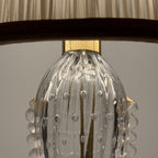 Original Murano glass table lamp by Barovier and Toso, Italy 1980s