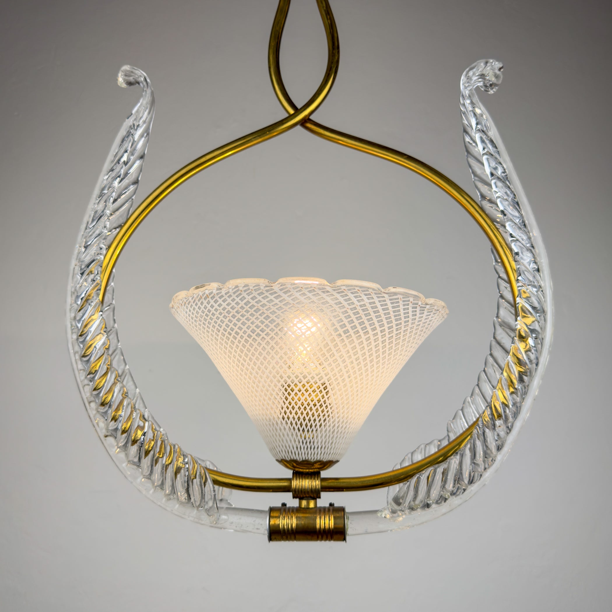 Vintage Murano chandelier by Barovier & Toso, Italy 1930s