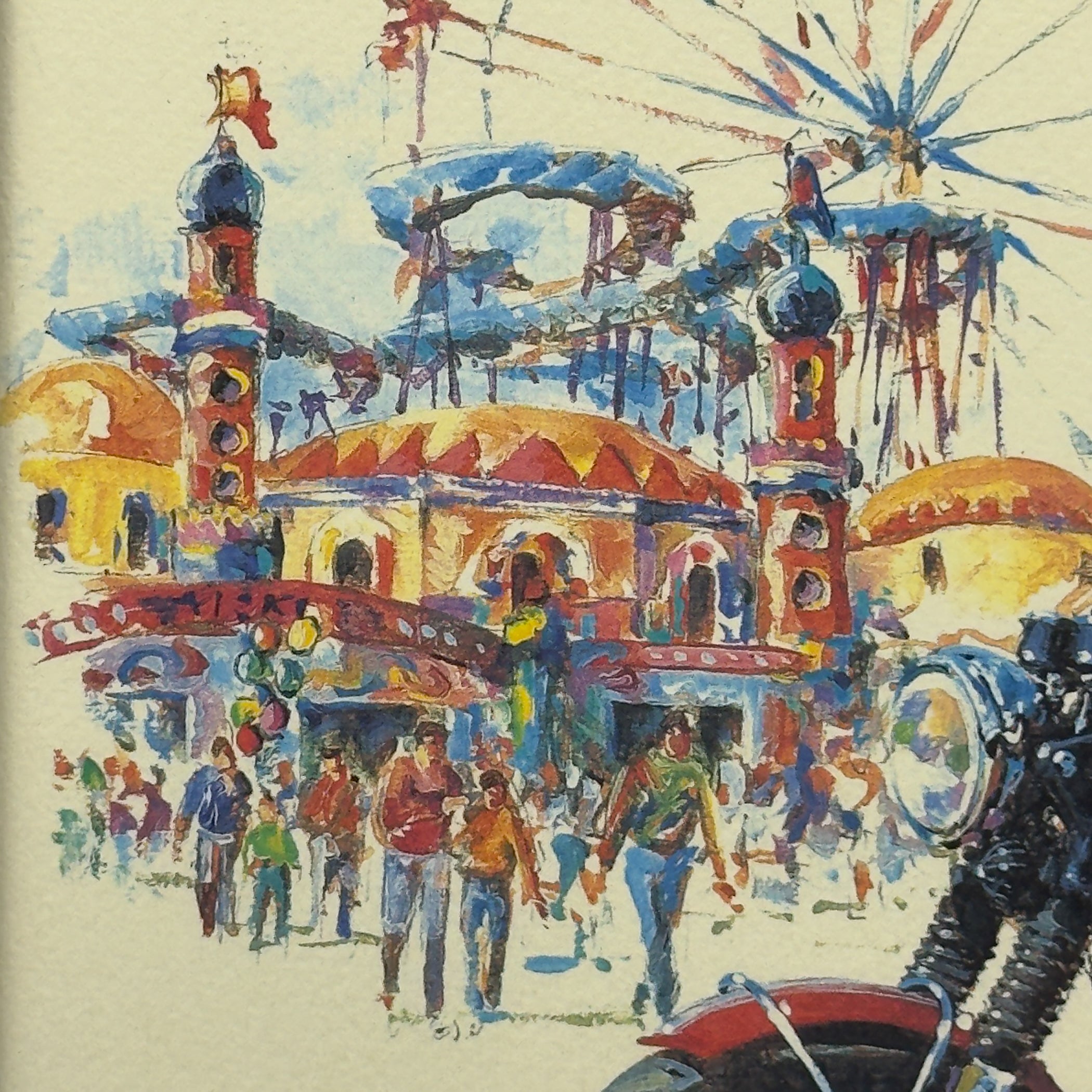 Limited edition lithograph 103/200 by Brioschi, Italy, 1970s