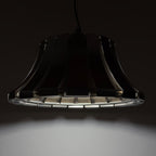 Vintage metal pendant lamp by Elio Martinelli for Martinelli Luce, Italy 1960s