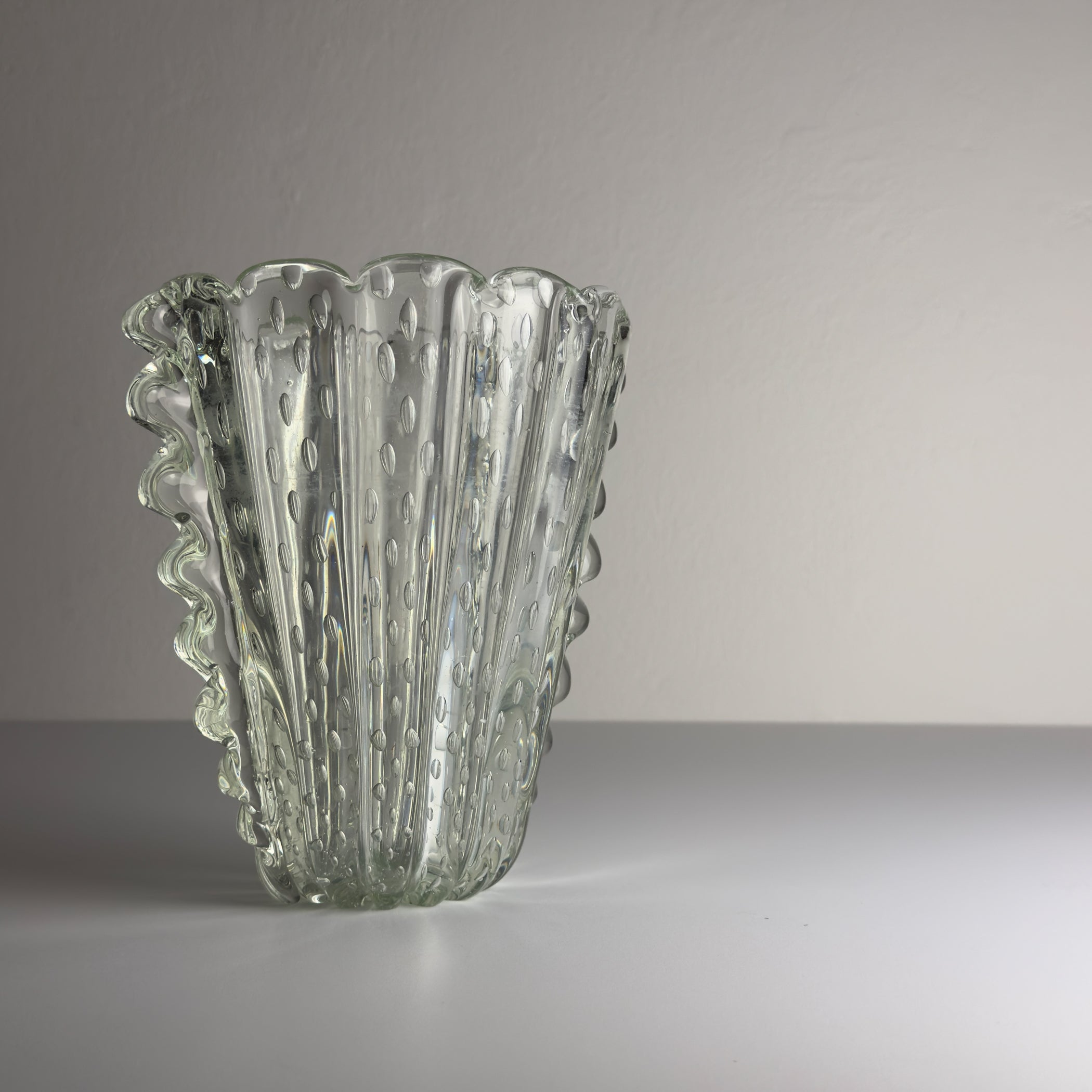 Vintage Murano glass Vase by Barovier & Toso, Italy 1930-40s