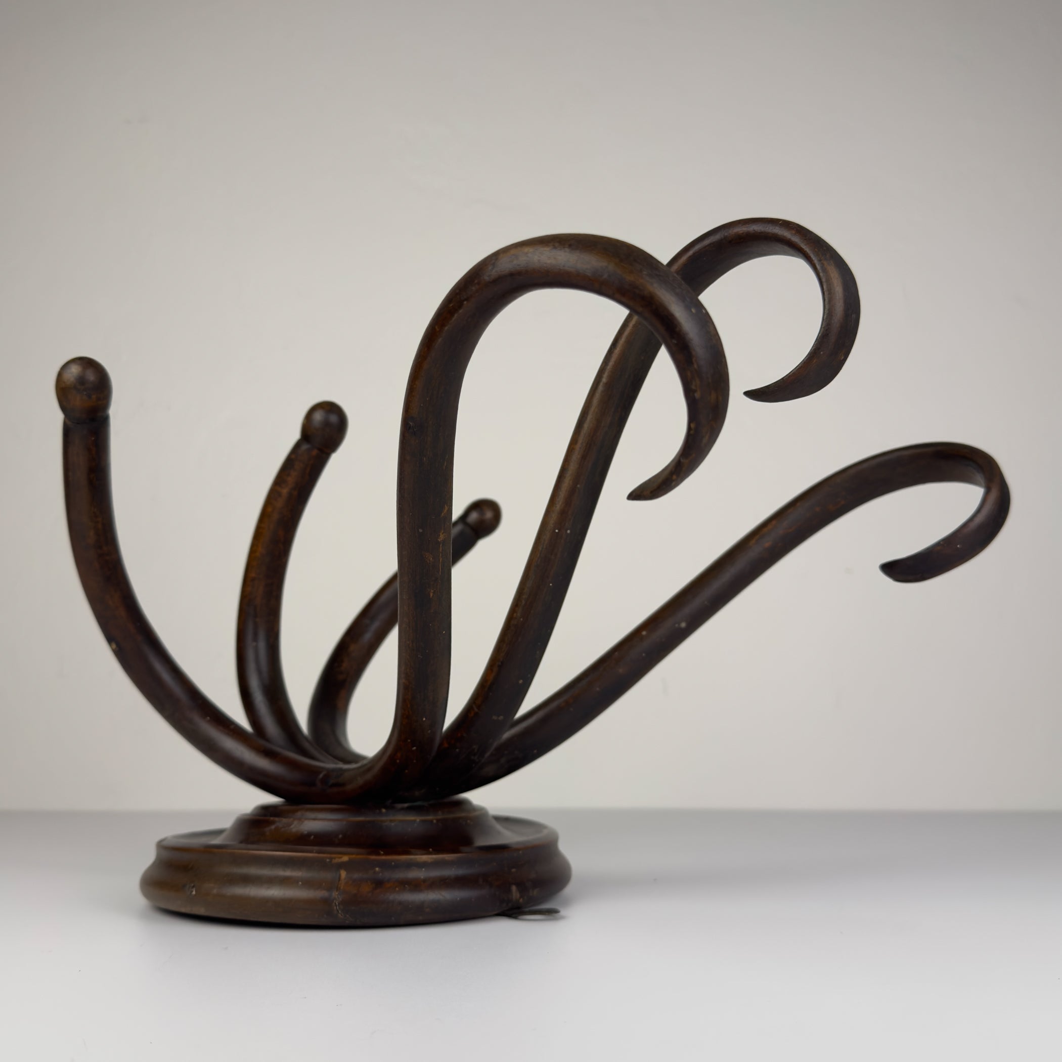 Antique Bentwood Wall Coat Rack by Thonet, Austria, 1920s