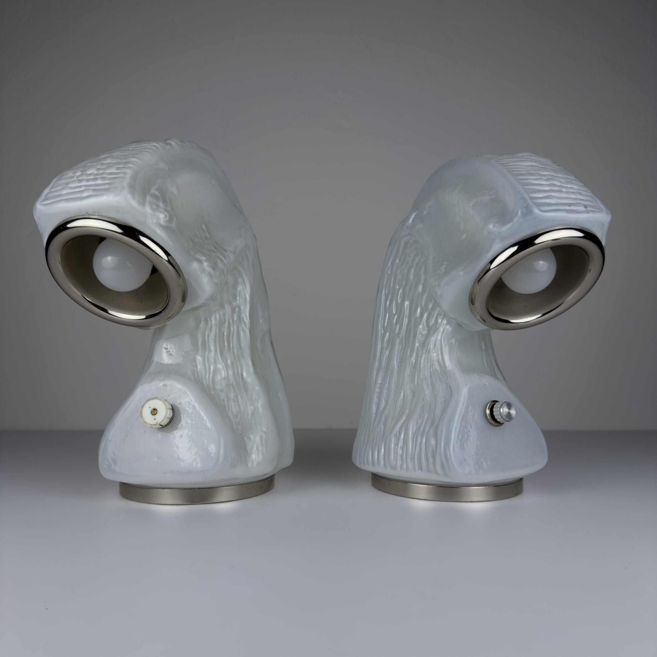 Table Lamp Osso by Carlo Nason for Mazzega, Italy 1970s, Set of 2
