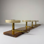 Vintage Art Deco brass & bakelite hanger, Italy 1950s