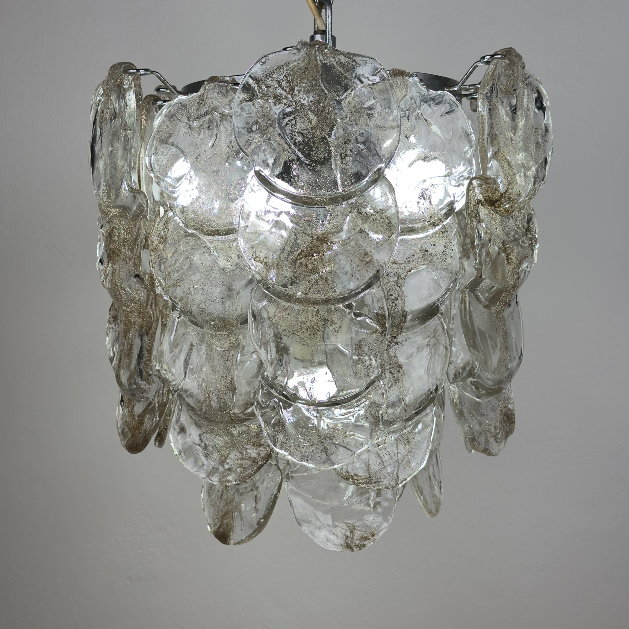 Vintage Murano chandelier by Mazzega, Italy 1970s