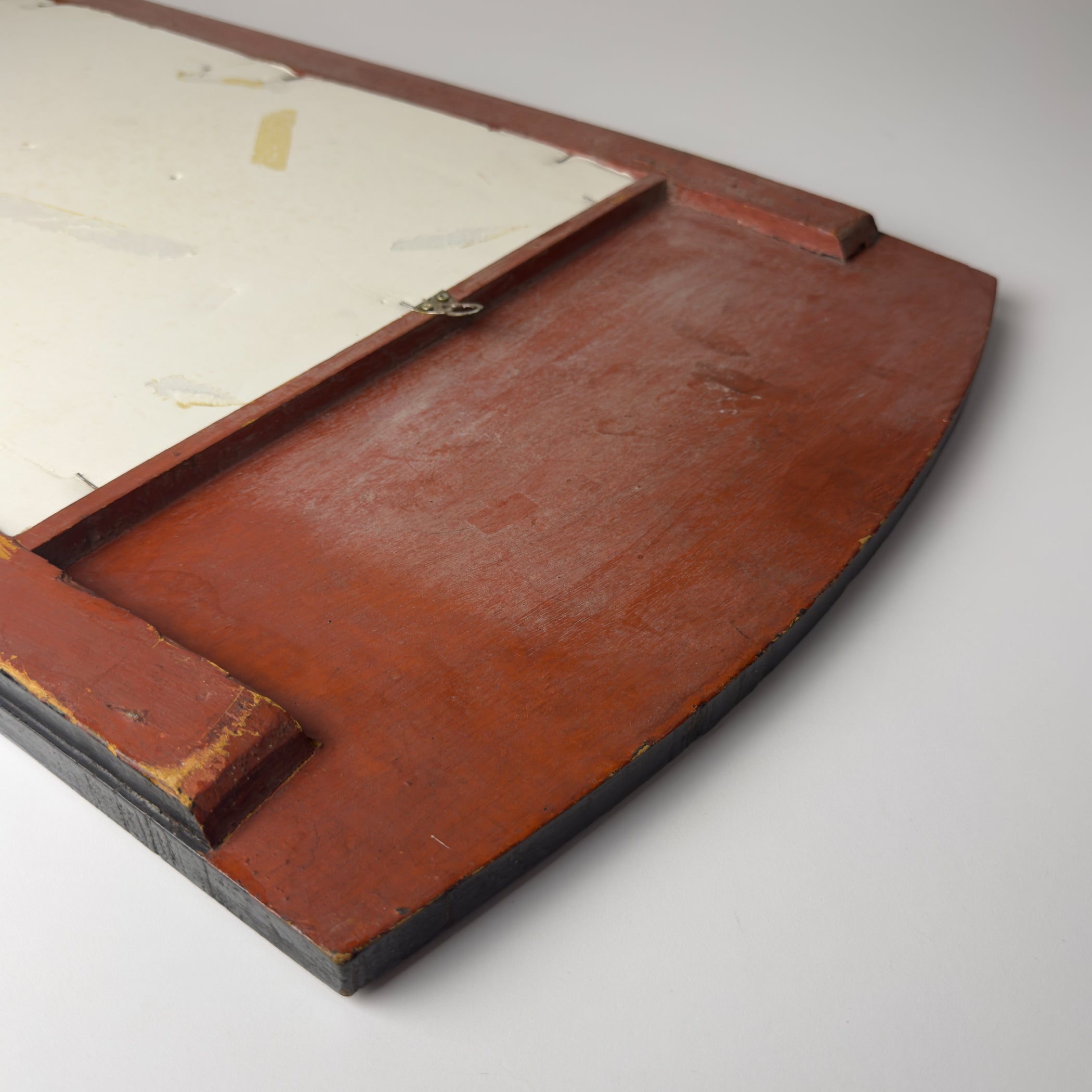 Vintage wooden wall mirror, India mid-20th century