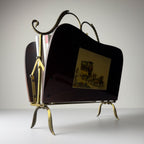 Vintage magazine rack, Italy 1950s