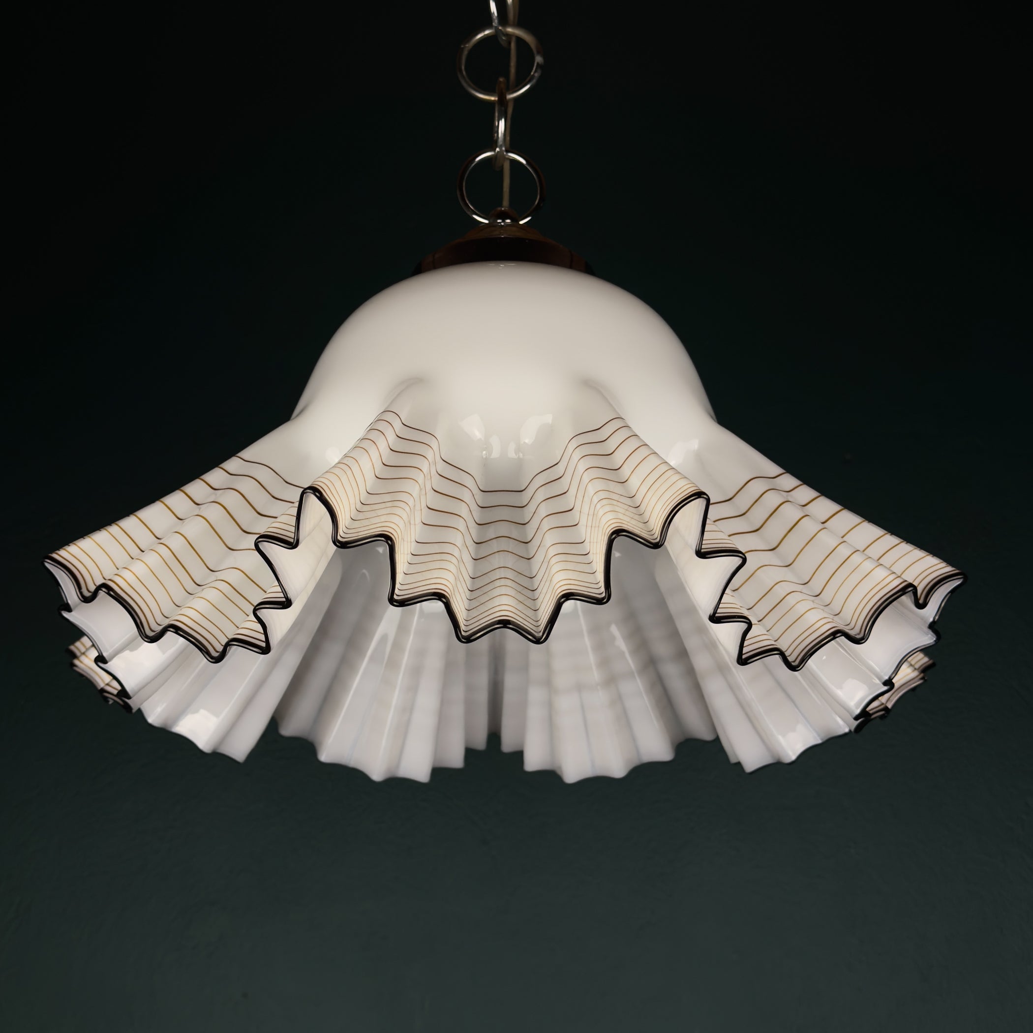 Vintage Murano pendant lamp by Vetreria De Majo, Italy 1970s