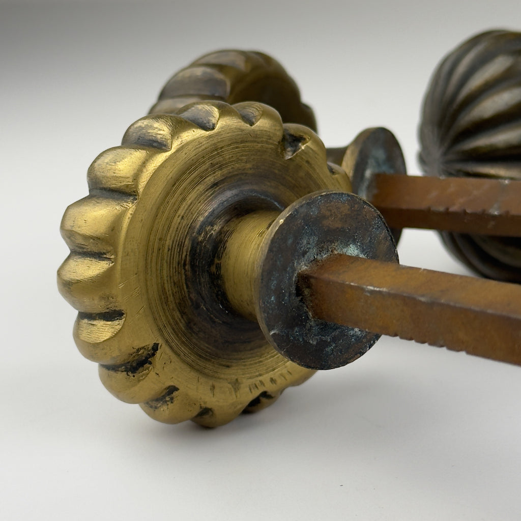 Antique solid brass Door Knob, Italy early 20th century