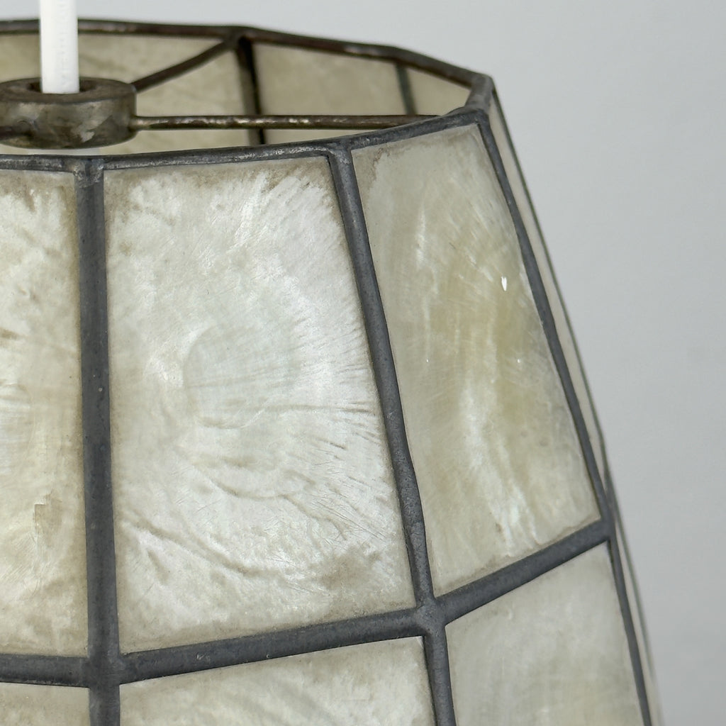 Vintage Capiz Shell Pendant Lamp, Italy 1960s