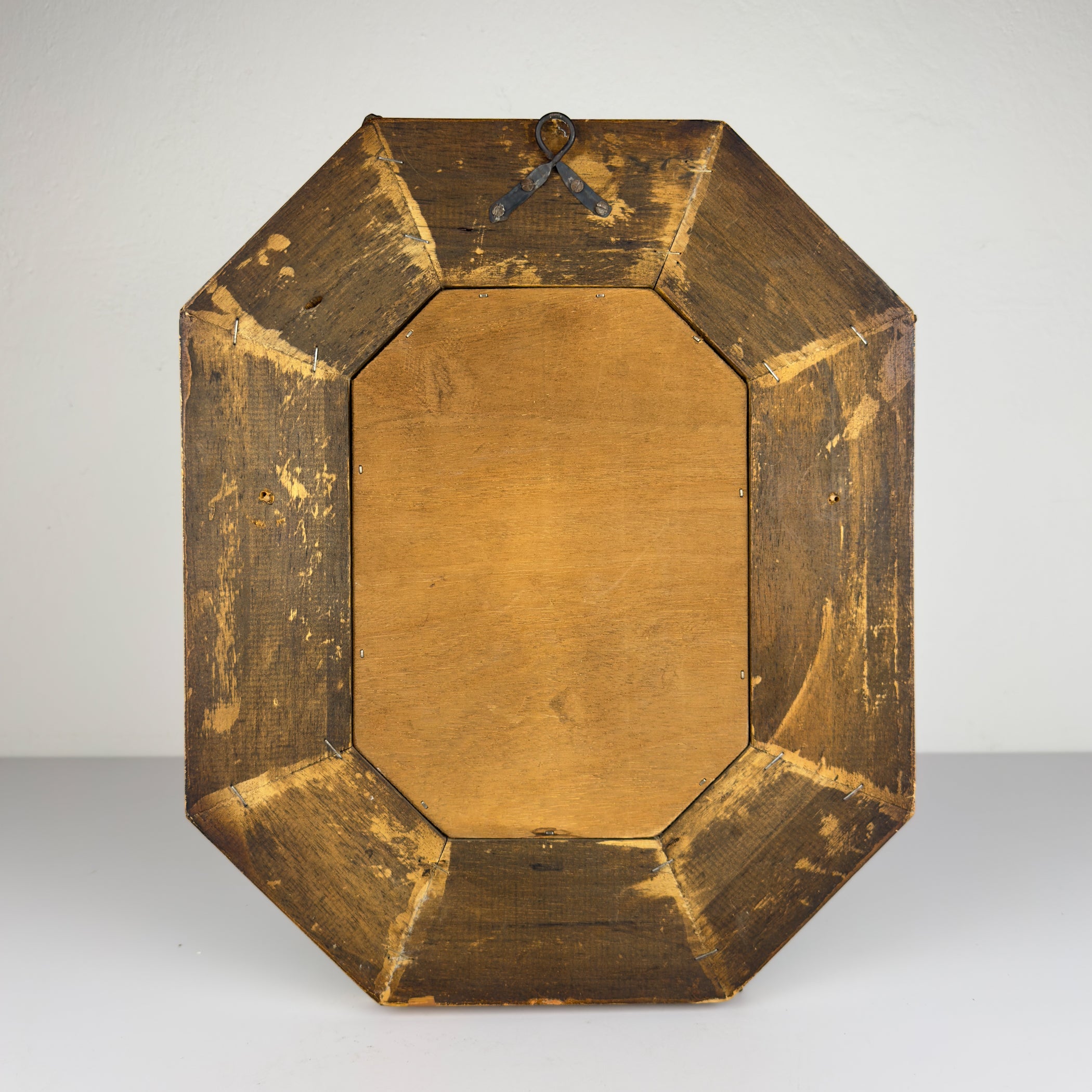 Vintage Octagonal Murano Mirror, Italy 1950s