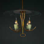 Vintage chandelier by Pietro Chiesa for Fontana Arte, Italy 1930s