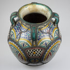 Vintage Moroccan Palatial Pottery Vase, Morocco 1930-50ss