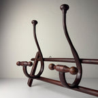 Antique Wooden Coat Rack, Italy 1930s