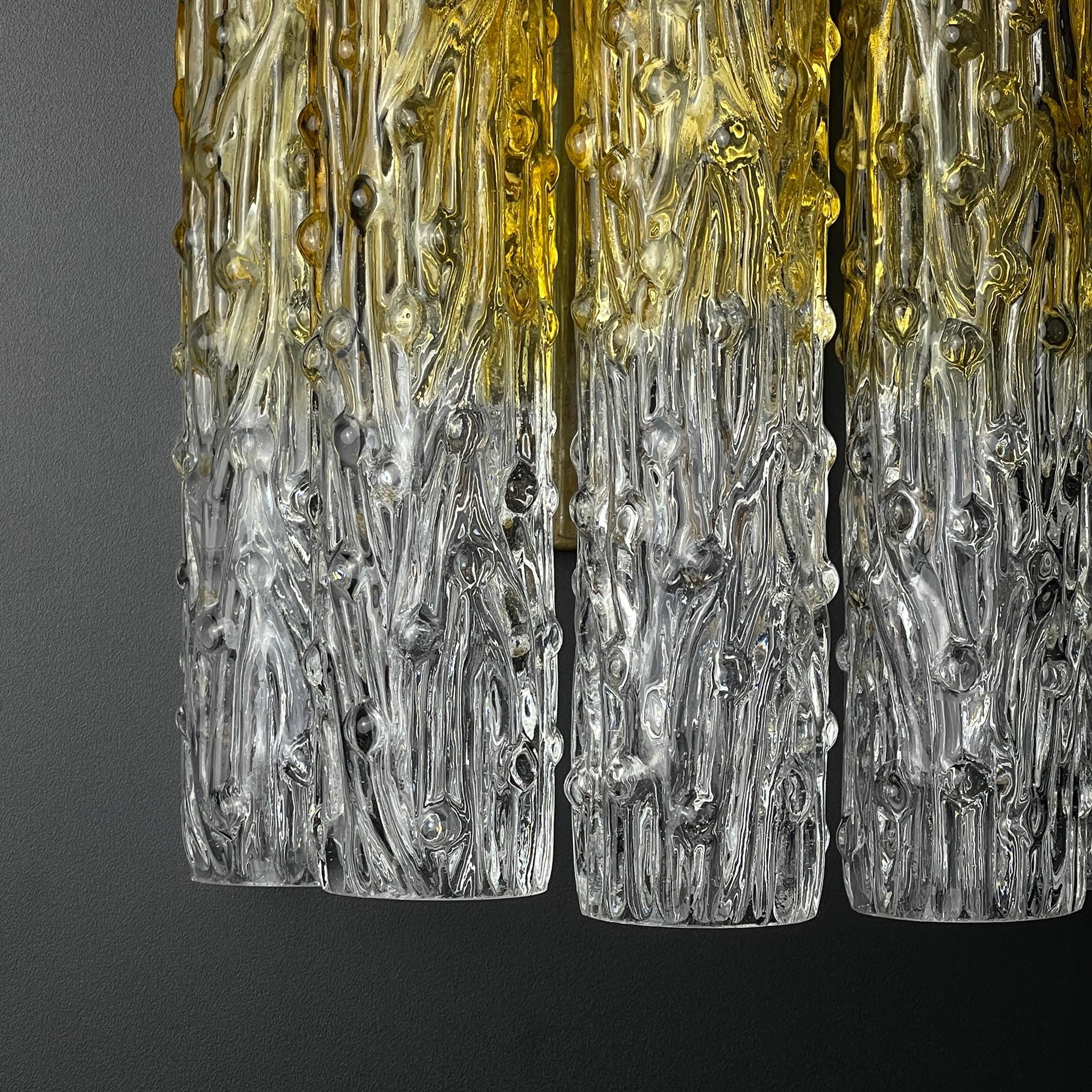 Original vintage wall lamp Tronchi by Venini, Italy 1960s