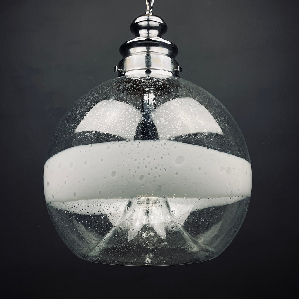 Large Murano Pendant Lamp: Ettore Fantasia & Gino Poli, 1960s Space Age