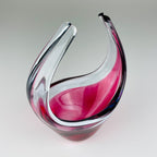 Vintage small murano vase Italy 1970s, Mid-century modern design