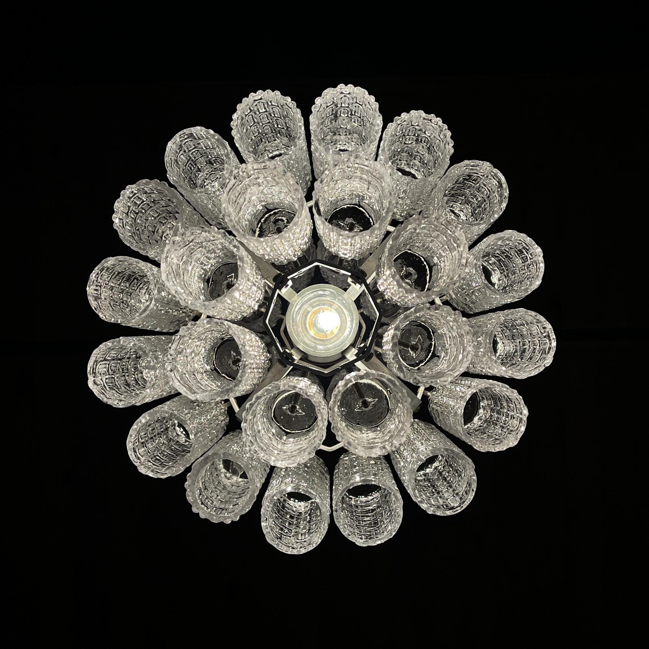 Classic Murano chandelier Tronchi by Venini, Italy 1960s