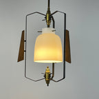 Vintage pendant lamp by Stilnovo Italy 1950s Mid-century italian lighting